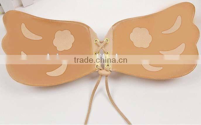 Cute teen lala push up invisible silicone bra