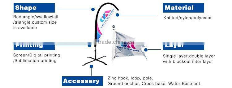 48H Delivery No Moq Custom Flag