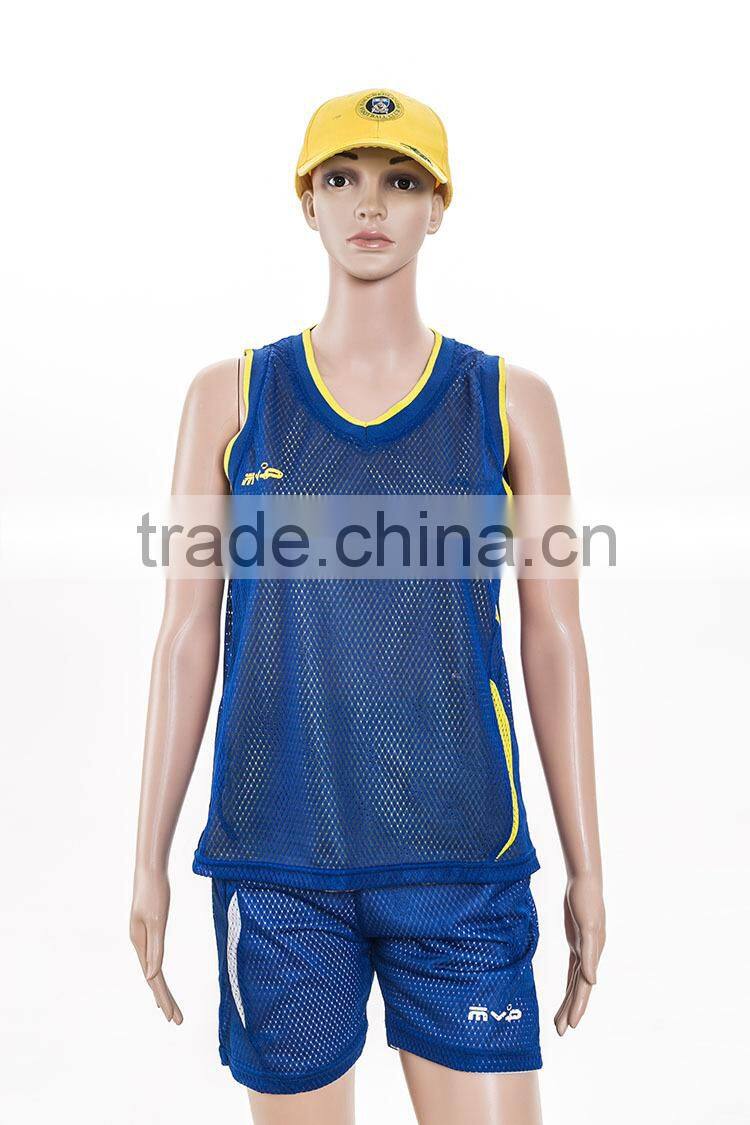 new design college team 100 polyester mesh womens basketball uniform design