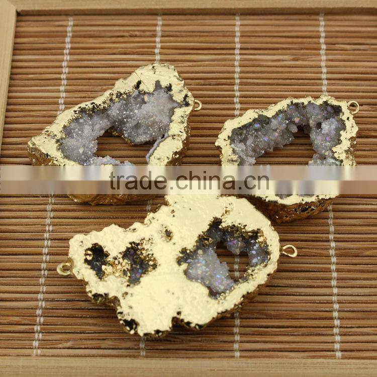 JF8597 Wholesale crystal pave freeform faceted blue labradorite beads