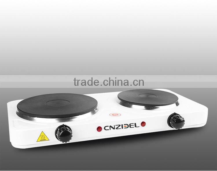 Cnzidel 2500w 2 burner electric solid hot plate heating element