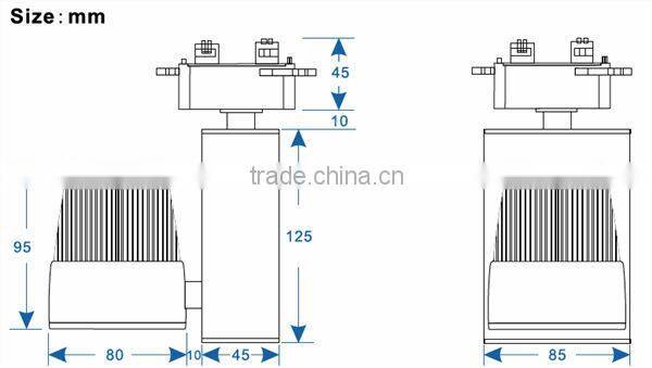 CE&Rohs approval Cree&epistar Track Ceiling Cob Led 10w light with 3 years warranty