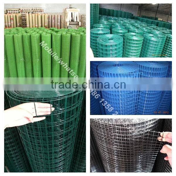 china factory green color 1/2 inch Vinyl Coated welded wire mesh