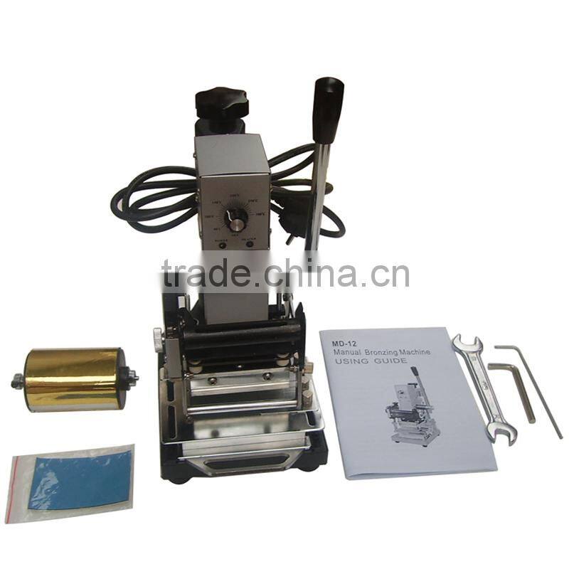 Hot foil stamping machine tipper for credit card, pvc card