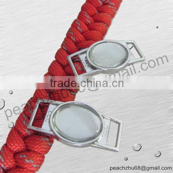 Metal Shoelace Charm/Shoes Charm Buckles for Paracord Bracelet