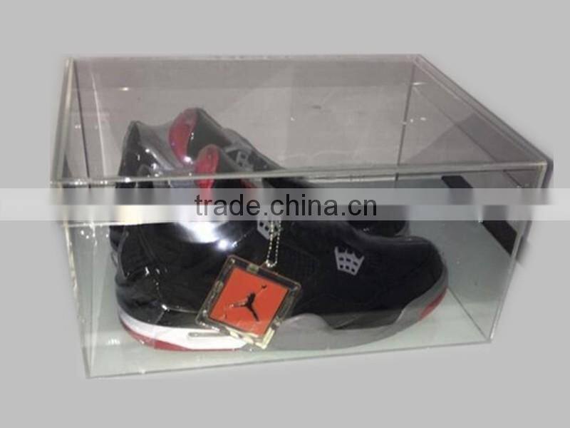 2016 acrylic storage box new deaign for kids or adult shoes packaging