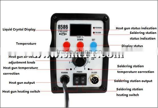 Best price YOUYUE 8586 hot air soldering station