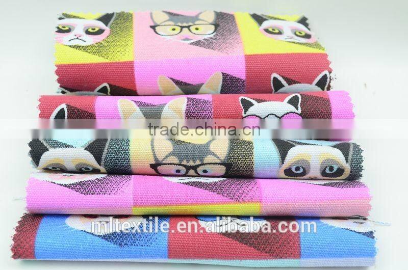 100% Cotton Printed Canvas Fabric For Children's Shoes Bags, Digital Print