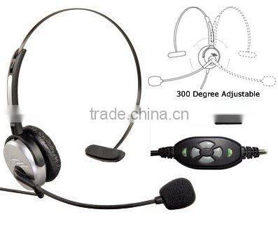 Stereo USB Headsets for computer PC business VOIP