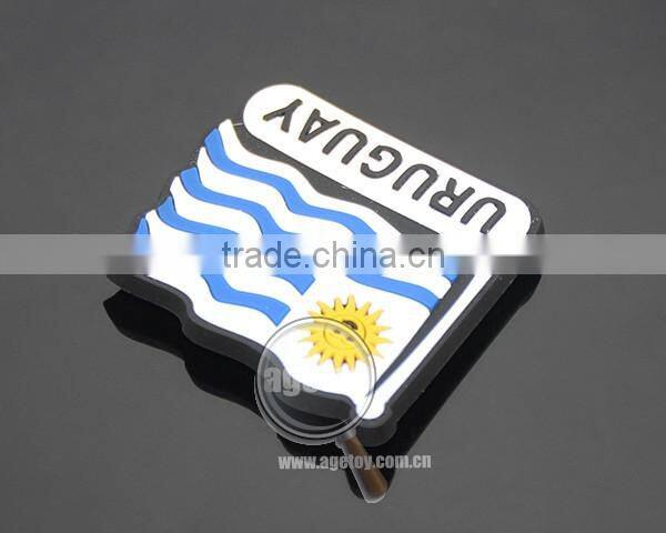 Uruguay Punta Del Este Souvenirs Flag Shaped Rubber Magnet Soft PVC Custom Fridge Magnets