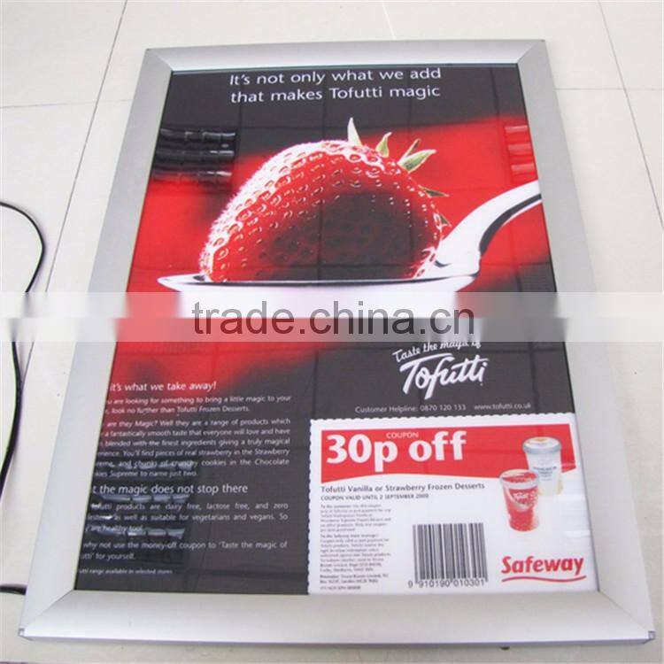 Edgelight AF19 light box clip type single side LED light box made in Shanghai OEM factory