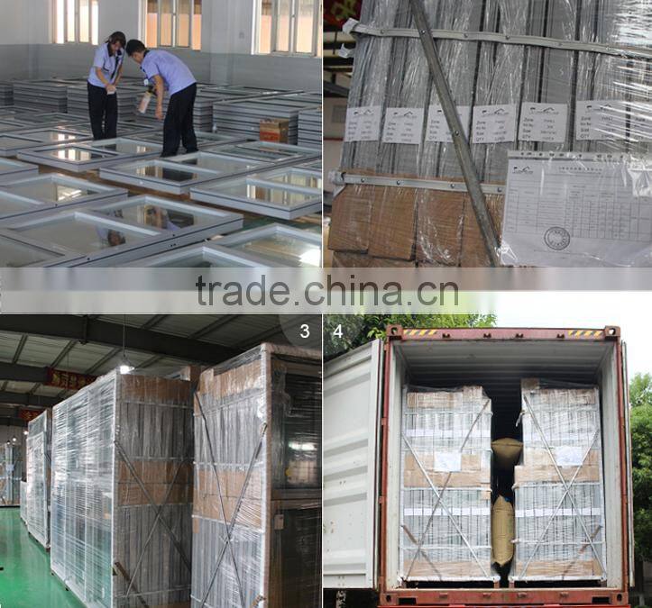 Modern aluminum frame glass walls