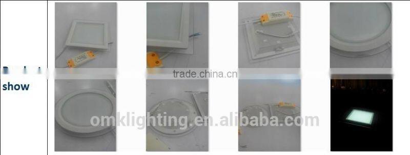 6W Square led glass panel light OEM Zhongshan