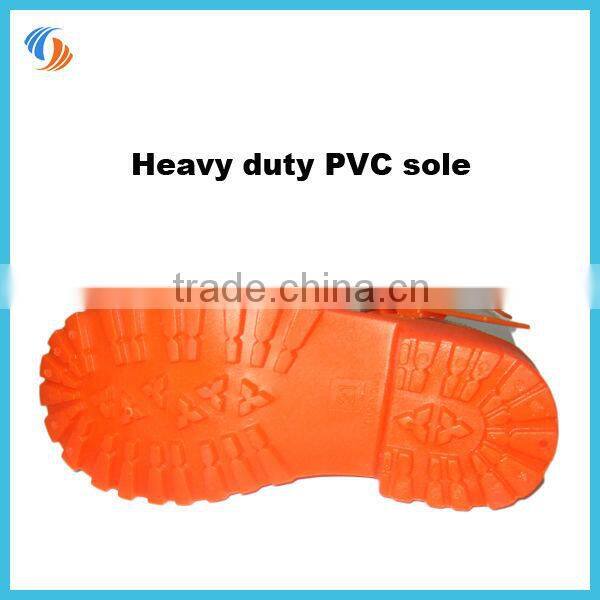 New Women White With Orange Buckle Straps PVC Transparent Rain Boots