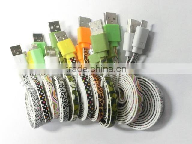 2015 Innovative Products New Style camouflage micro usb cable