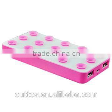 Factory supply gift items dual usb sucker power bank battery charger 4000mah