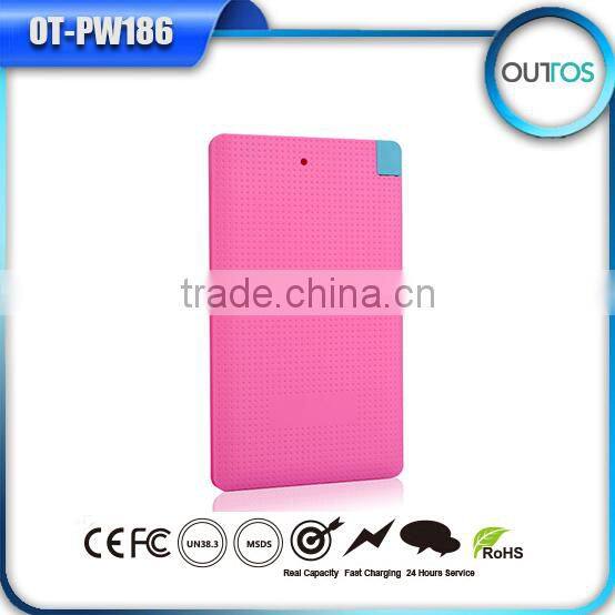 Slim 4000mah Mini Credit Card Power Bank External Battery For Android & iPhones