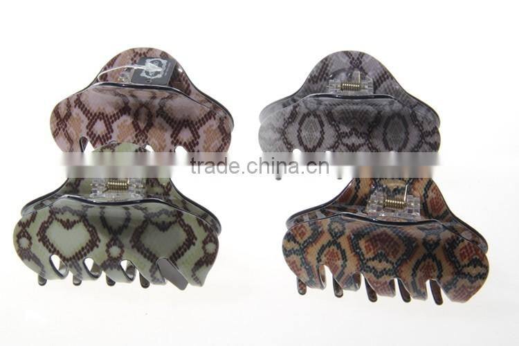 ladies fancy leopard vintage hair claw clips hair clips