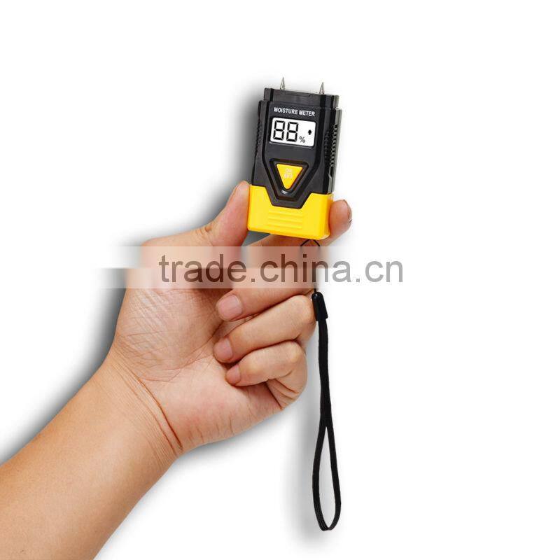 3-in-1 Wood Building Material Thermometer Timber Concrete 2 Pin Moisture Meter