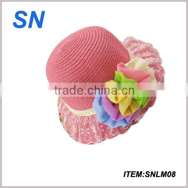 good quality customize girls peru straw hats