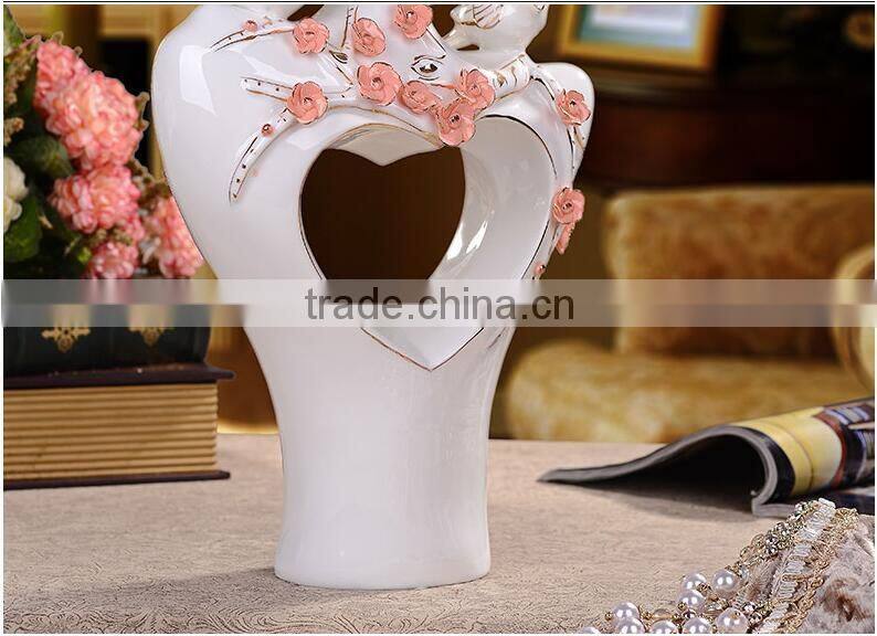 Porcelain vase home accessories for decoration and furniture