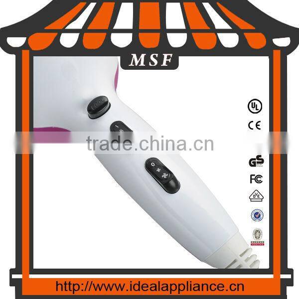 Professional golden DC motor hotel hair dryer with brushless motor
