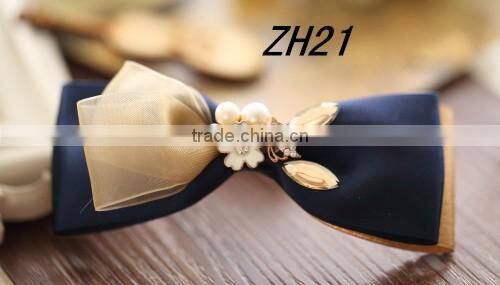 Ladies' Fancy Chiffon Ribbon Hair Bow Alligator Clips Hair Accessories