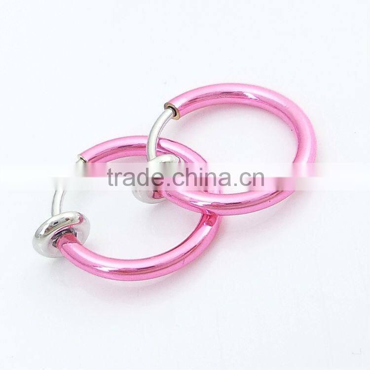 15 mm Wide Spring Fake Attractive Design Nose Ring