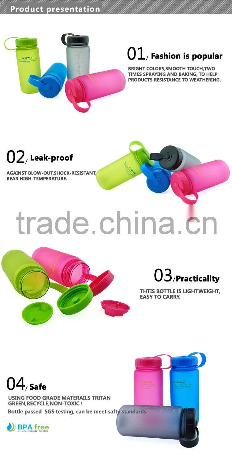 young fashion colourful tritan bottle single wall drinking plastic bottle 1000ml