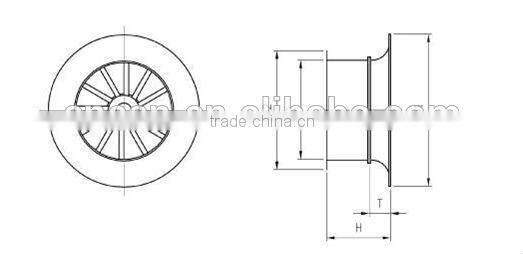 Round louver window with exhaust fan