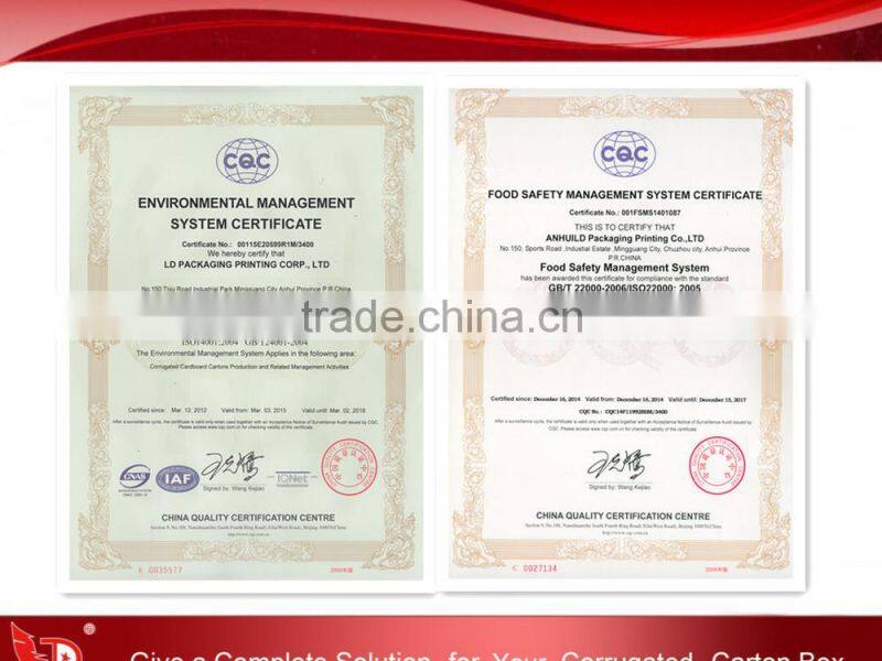 Beautiful pure water box,bottle Packing box