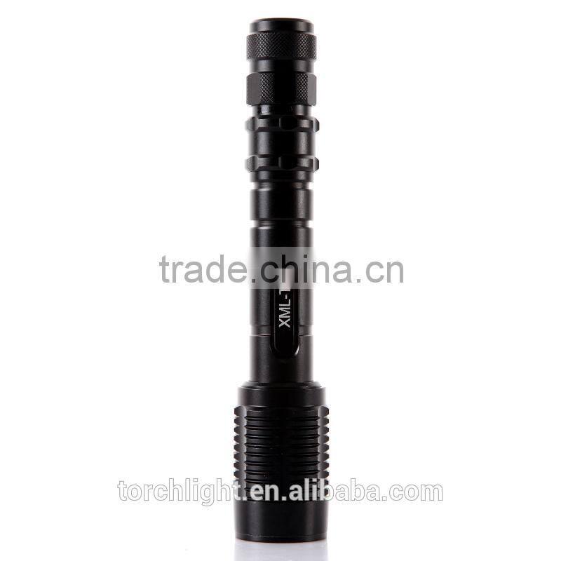 Mini Handy Portable Outdoor Zoomable Adjustable Focus CRE E XM-L T6 5 Modes 2000LM LED Flashlight Torch Light Lamp