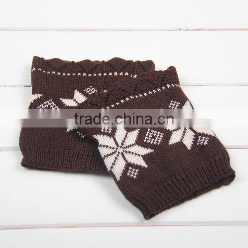 Snowflake Knitted Leg Warmers,Boho Boot Socks, Leg Warmers,Vintage Knitted Boot Cuffs,
