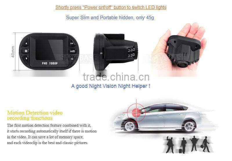Fantastic travel mate IR G-sensor HD DVR 1080p car black box camera dvr gps