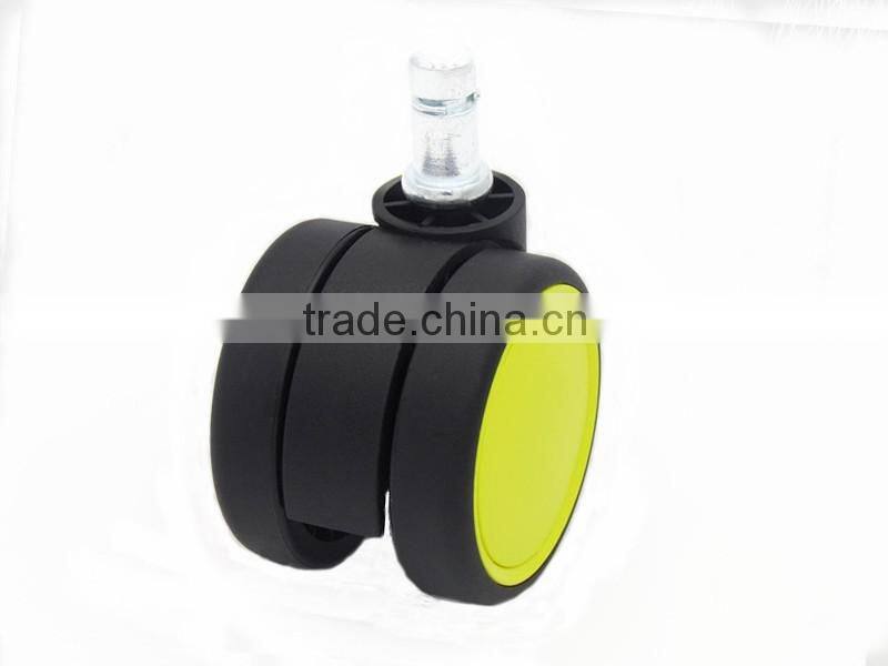 china popular colorful 2.2 inches durable nylon plastic swivel furniture caster wheels with bearing