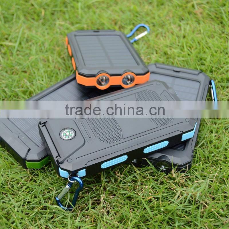 8000mAh multi junction solar cell universal power bank