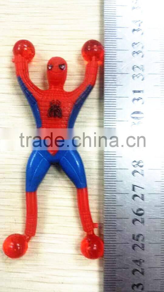 Popular sticky spider-man toys soft TPR toys