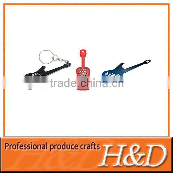 Fuctional Guitar Pattern keychain bottle opener phone case