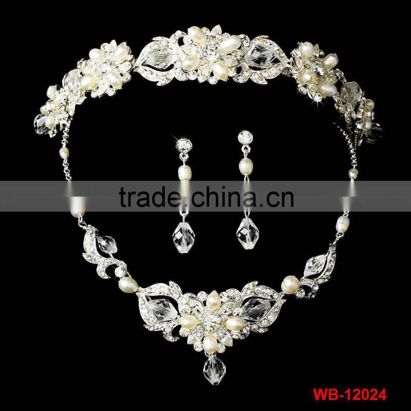 new style rhinestone wedding jewelry set