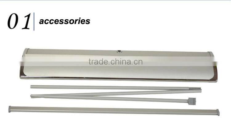 Aluminum promotion display system stand roll up banner