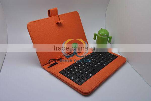 7 8 9 10 inch Tablet Mini Micro USB 2.0 Keyboard Leather Case English or Russian for multi-Lnaguage Tablet PC MID