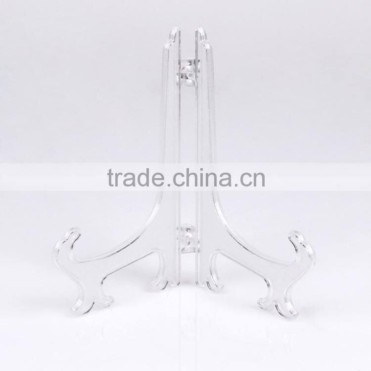 Black color acrylic plate display stand for 8" plate