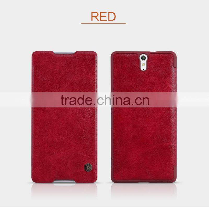 New arrvial Leather flip case for Sony C5 ultra