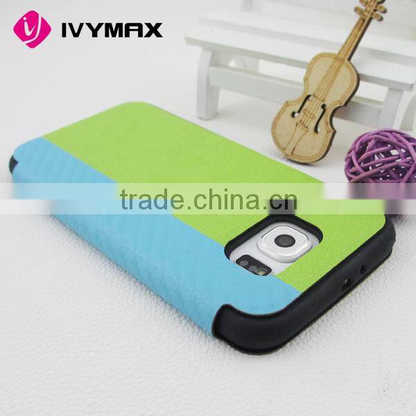 Colorful mobilephone case for samsung galaxy s6 new wallet leather case