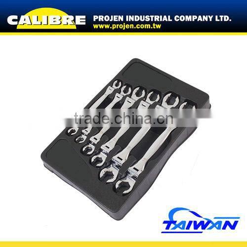 CALIBRE Hand Tool 10x12mm Double Open Flexible head flare nut wrench