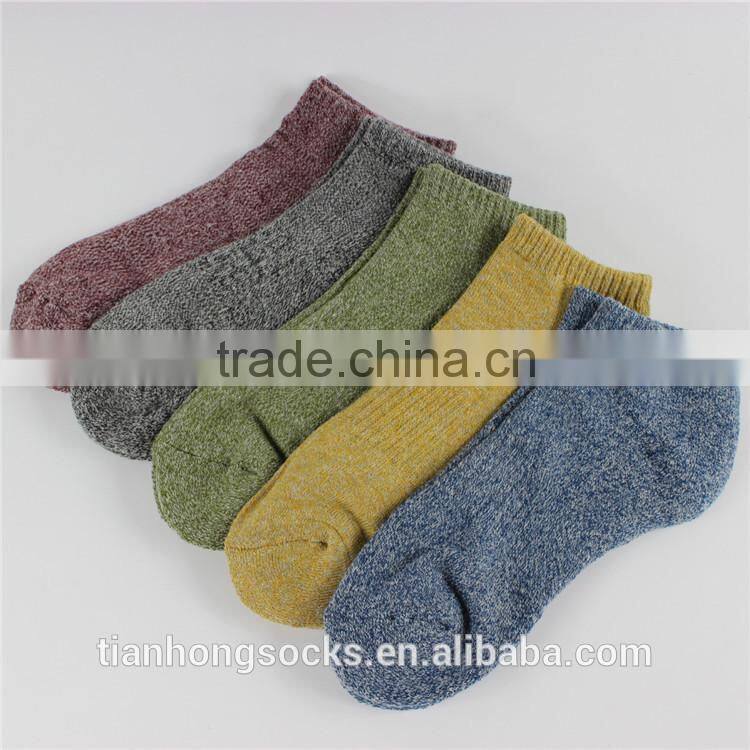 Men's comfortable terry cotton dress socks in good quality wholesale socks
