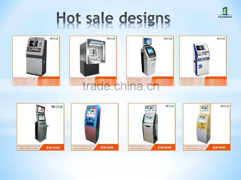 customizable touch screen kiosk with metal keyboard with trackball or touch pad