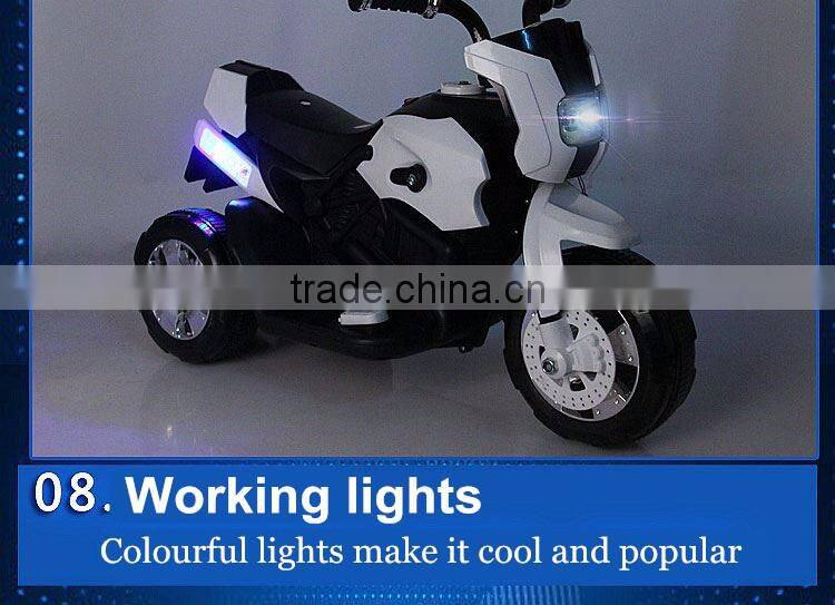 Kids Motorcycle Motorbike 6V Battery Powered Ride On Toy 3 Wheel Beach Bicycle