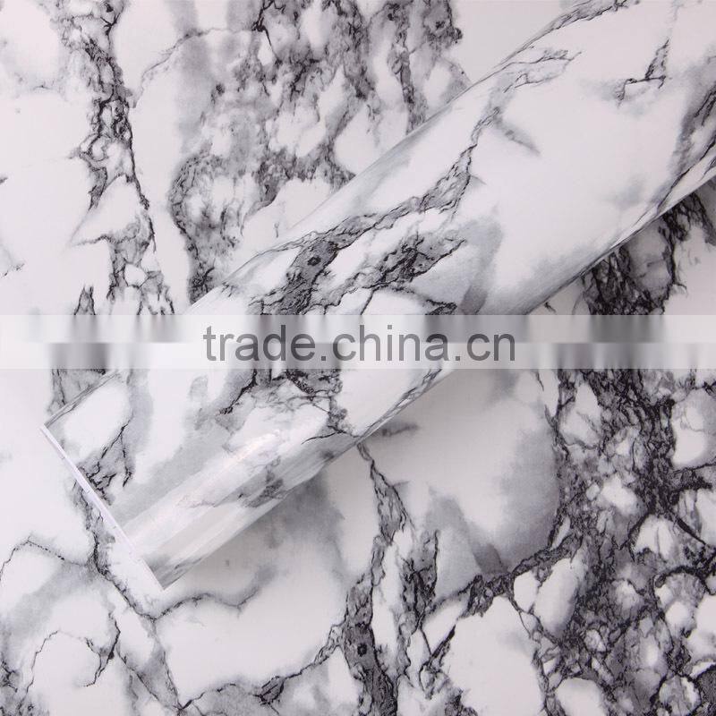 China Ancient/moden style waterproof PVC marble vinyl sticker 1.22x50m/roll With best supply