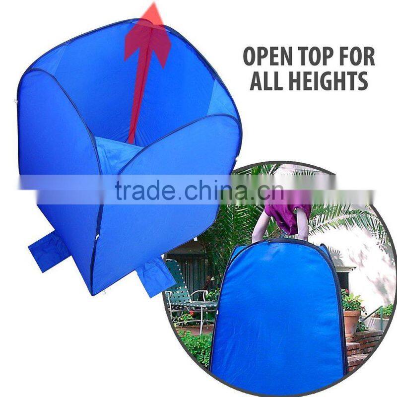 Green privacy shelter pop up change room dressing shower tent with bag